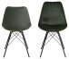 Esszimmerstuhl >Ermina< (2-er Set) in Waldgrün aus Metall - 48,5x85,5x54 (BxHxT)