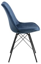 Esszimmerstuhl >Ermina< (2-er Set) in Marineblau - 48,5x85,5x54 (BxHxT)