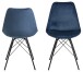 Esszimmerstuhl >Ermina< (2-er Set) in Marineblau - 48,5x85,5x54 (BxHxT)