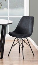 Esszimmerstuhl >Ermina< (2-er Set) in Dunkelgrau - 48,5x85,5x54 (BxHxT)