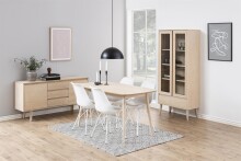 Esszimmerstuhl >Ermina< (2-er Set) in Weiß aus Metall - 48,5x85,5x54cm (BxHxT)