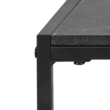 Couchtisch >Inverness< in Schwarz matt aus MDF Metall - 120x48x60cm (BxHxT)