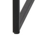 Couchtisch >Inverness< in Schwarz matt aus MDF Metall - 120x48x60cm (BxHxT)