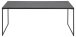 Couchtisch >Inverness< in Schwarz matt aus MDF Metall - 120x48x60cm (BxHxT)