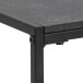 Couchtisch >Inverness< in Schwarz matt aus MDF Metall - 120x48x60cm (BxHxT)