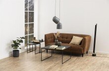 Satztisch >Inverness< in Schwarz matt aus MDF Metall - 50x45x50cm (BxHxT)