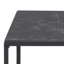 Satztisch >Inverness< in Schwarz matt aus MDF Metall - 50x45x50cm (BxHxT)