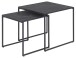 Satztisch >Inverness< in Schwarz matt aus MDF Metall - 50x45x50cm (BxHxT)