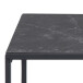Satztisch >Inverness< in Schwarz matt aus MDF Metall - 50x45x50cm (BxHxT)