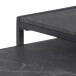 Satztisch >Inverness< in Schwarz matt aus MDF Metall - 50x45x50cm (BxHxT)