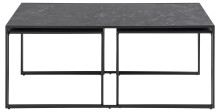 Satztisch >Inverness< (3 teilig) in Schwarz matt - 120x48x60 (BxHxT)
