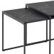 Satztisch >Inverness< (3 teilig) in Schwarz matt - 120x48x60 (BxHxT)