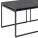 Satztisch >Inverness< (3 teilig) in Schwarz matt - 120x48x60 (BxHxT)