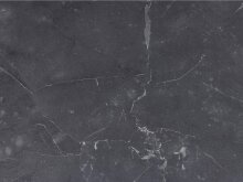 Beistelltisch >Inverness< in Schwarz matt aus MDF Metall - 43x63x35cm (BxHxT)