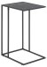 Beistelltisch >Inverness< in Schwarz matt aus MDF Metall - 43x63x35cm (BxHxT)