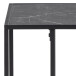 Beistelltisch >Inverness< in Schwarz matt aus MDF Metall - 43x63x35cm (BxHxT)