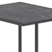 Beistelltisch >Inverness< in Schwarz matt aus MDF Metall - 43x63x35cm (BxHxT)