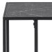 Beistelltisch >Inverness< in Schwarz matt aus MDF Metall - 43x63x35cm (BxHxT)