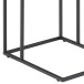 Beistelltisch >Inverness< in Schwarz matt aus MDF Metall - 43x63x35cm (BxHxT)