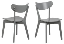 Esszimmerstuhl >Roanne< (2-er Set) in  aus Rubberwood - 45x79,5x55cm (BxHxT)