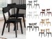 Esszimmerstuhl >Roanne< (2-er Set) in  aus Rubberwood - 45x79,5x55cm (BxHxT)
