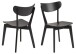 Esszimmerstuhl >Roanne< (2-er Set) in  aus Rubberwood - 45x79,5x55cm (BxHxT)
