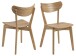 Esszimmerstuhl >Roanne< (2-er Set) in  aus Rubberwood - 45x79,5x55cm (BxHxT)