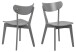 Esszimmerstuhl >Roanne< (2-er Set) in  aus Rubberwood - 45x79,5x55cm (BxHxT)