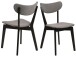 Esszimmerstuhl >Roanne< (2-er Set) in  aus Rubberwood - 45x79,5x55cm (BxHxT)