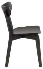 Esszimmerstuhl >Roanne< (2-er Set) in Schwarz Eiche - 45x79,5x55 (BxHxT)