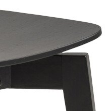 Esszimmerstuhl >Roanne< (2-er Set) in Schwarz Eiche - 45x79,5x55 (BxHxT)