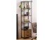 Regal >Carney< in Wildeiche aus Metall,MDF - 42x185x35cm (BxHxT)