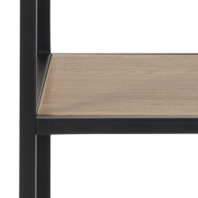 Regal >Carney< in Wildeiche aus Metall,MDF - 135x185x35cm (BxHxT)