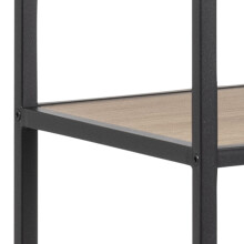 Regal >Carney< in Wildeiche aus Metall,MDF - 135x185x35cm (BxHxT)