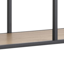 Regal >Carney< in Wildeiche aus Metall,MDF - 135x185x35cm (BxHxT)