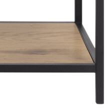 Regal >Carney< in Wildeiche aus Metall,MDF - 135x185x35cm (BxHxT)