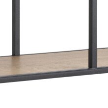 Regal >Carney< in Wildeiche aus Metall,MDF - 135x185x35cm (BxHxT)