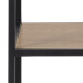 Regal >Carney< in Wildeiche aus Metall,MDF - 135x185x35cm (BxHxT)