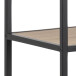 Regal >Carney< in Wildeiche aus Metall,MDF - 135x185x35cm (BxHxT)