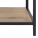 Regal >Carney< in Wildeiche aus Metall,MDF - 135x185x35cm (BxHxT)