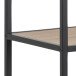 Regal >Carney< in Wildeiche aus Metall,MDF - 135x185x35cm (BxHxT)