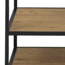 Garderobenständer >Carney< in Wildeiche aus Metall,MDF - 77x165x45cm (BxHxT)