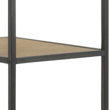 Garderobenständer >Carney< in Wildeiche aus Metall,MDF - 77x165x45cm (BxHxT)