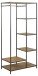 Garderobenständer >Carney< in Wildeiche aus Metall,MDF - 77x165x45cm (BxHxT)