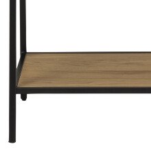 Garderobenständer >Carney< in Wildeiche aus Metall,MDF - 77x165x37cm (BxHxT)