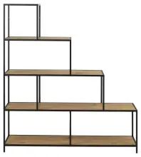 Regal >Carney< in Wildeiche aus Metall,MDF -...