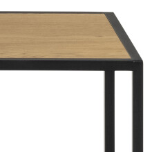 Regal >Carney< in Wildeiche aus Metall,MDF - 135x150x35cm (BxHxT)