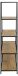 Regal >Carney< in Wildeiche aus Metall,MDF - 135x150x35cm (BxHxT)