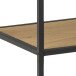Regal >Carney< in Wildeiche aus Metall,MDF - 135x150x35cm (BxHxT)