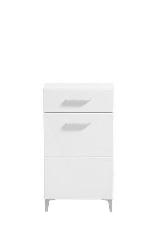 Schuhschrank >Cacak< in Weiß - 58x101,5x35cm (BxHxT)